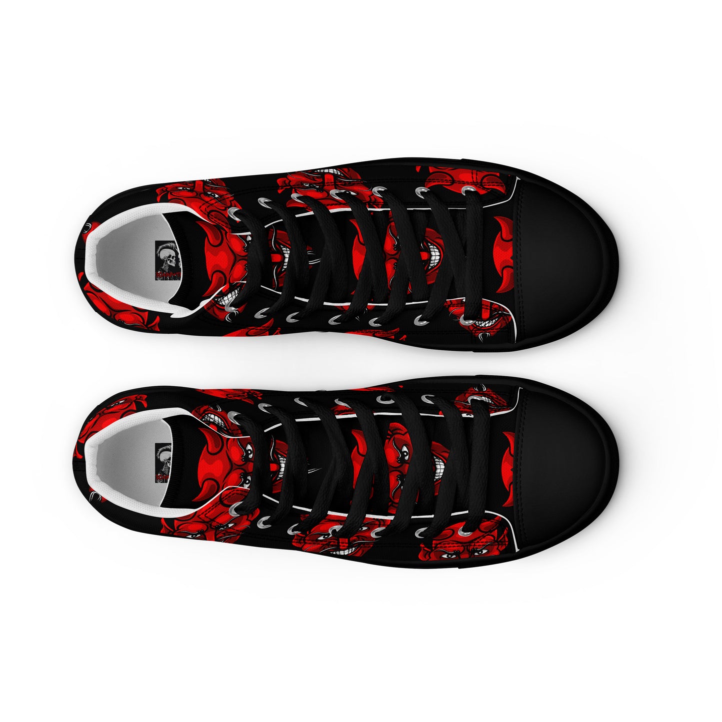 WOMEN'S RED DEVIL HIGH TOP CANVAS SHOES