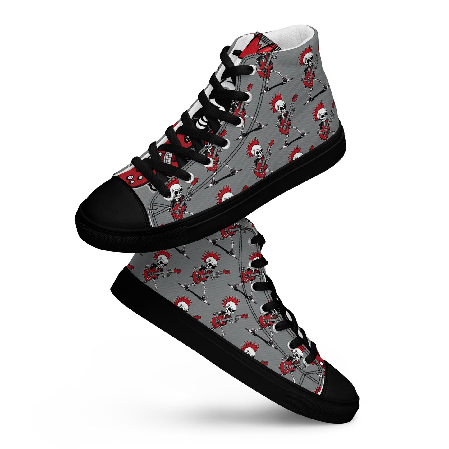 WOMEN'S RED'S GUITAR HIGH TOP CANVAS SHOES