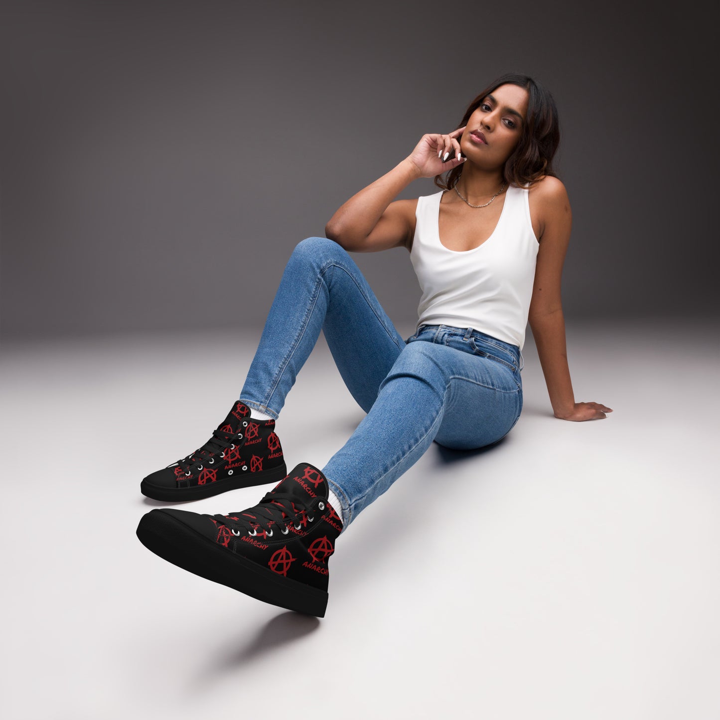 WOMEN'S ANARCHY HIGH TOP CANVAS SHOES