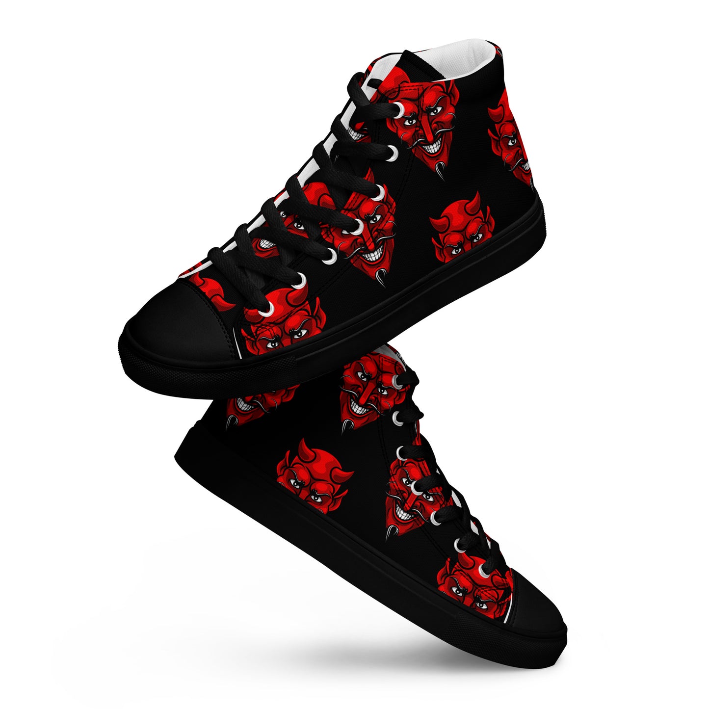 WOMEN'S RED DEVIL HIGH TOP CANVAS SHOES