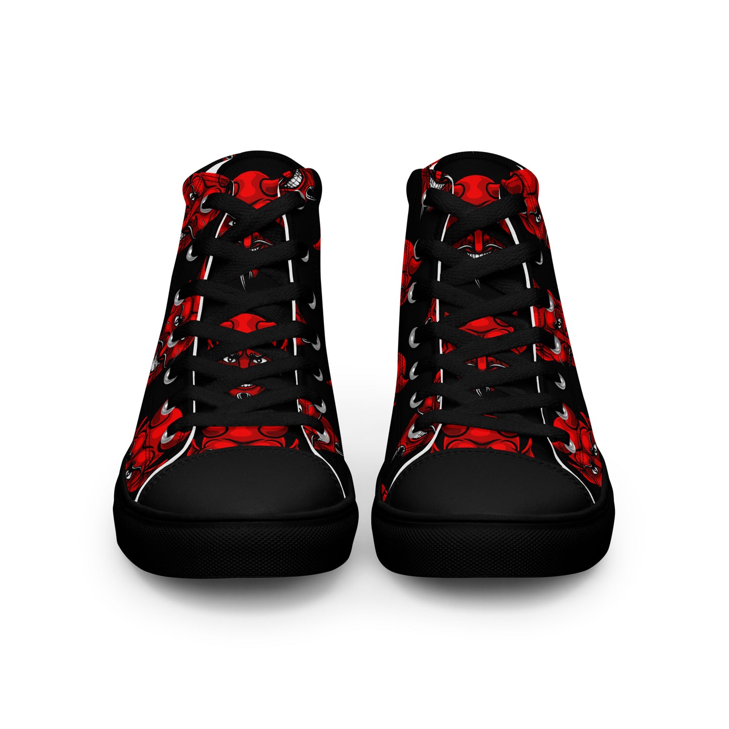 WOMEN'S RED DEVIL HIGH TOP CANVAS SHOES