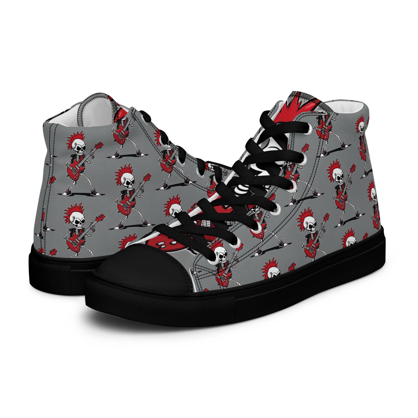WOMEN'S RED'S GUITAR HIGH TOP CANVAS SHOES