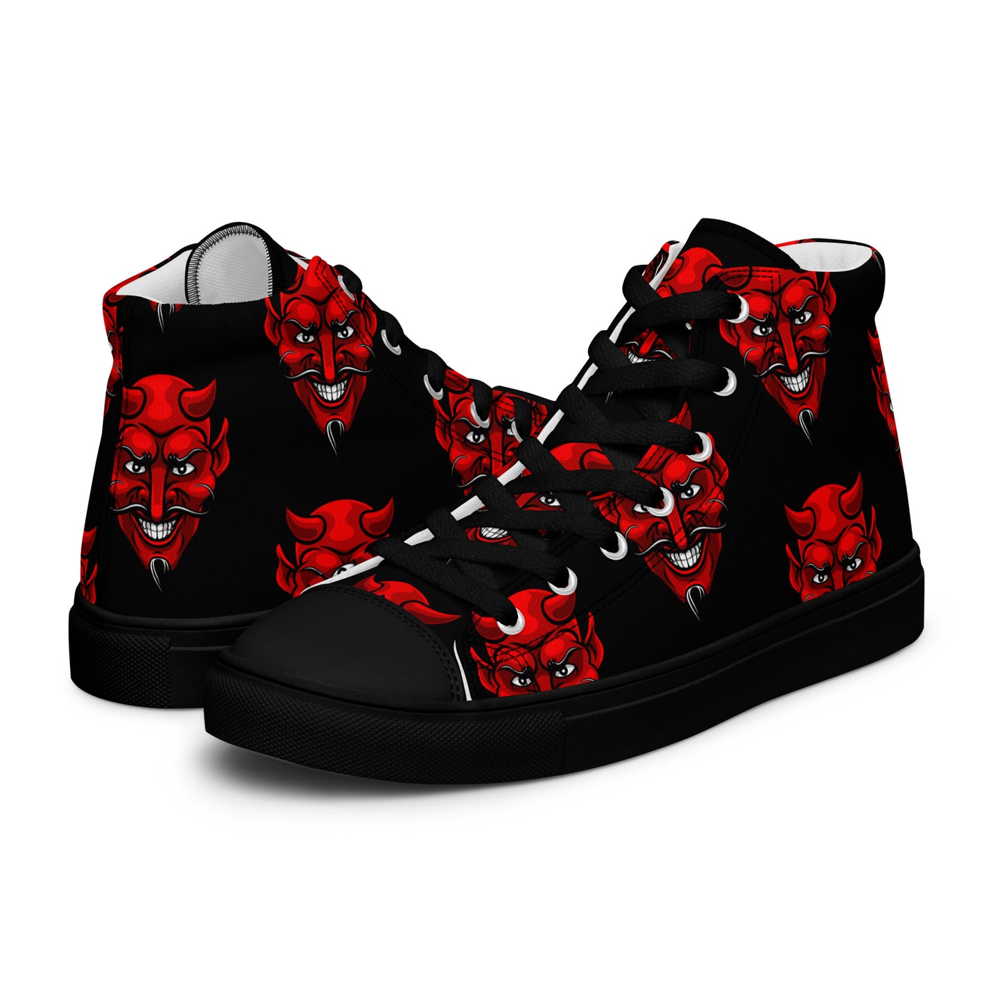 WOMEN'S RED DEVIL HIGH TOP CANVAS SHOES