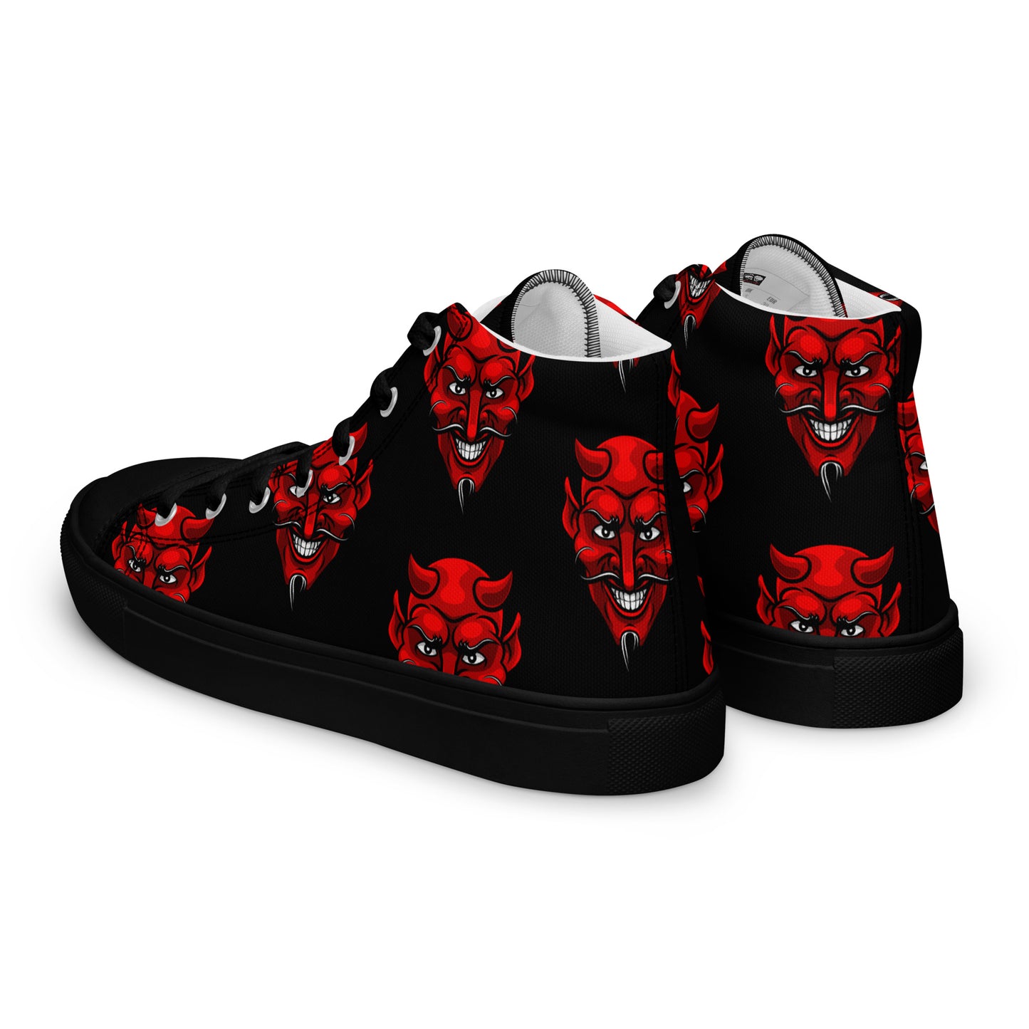 WOMEN'S RED DEVIL HIGH TOP CANVAS SHOES
