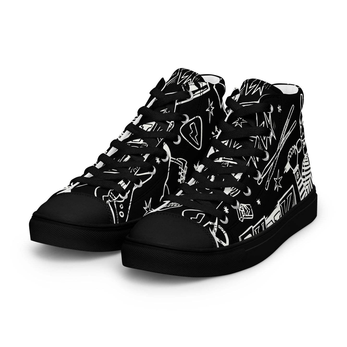WOMEN'S PUNK'S NOT DEAD HIGH TOP CANVAS SHOES