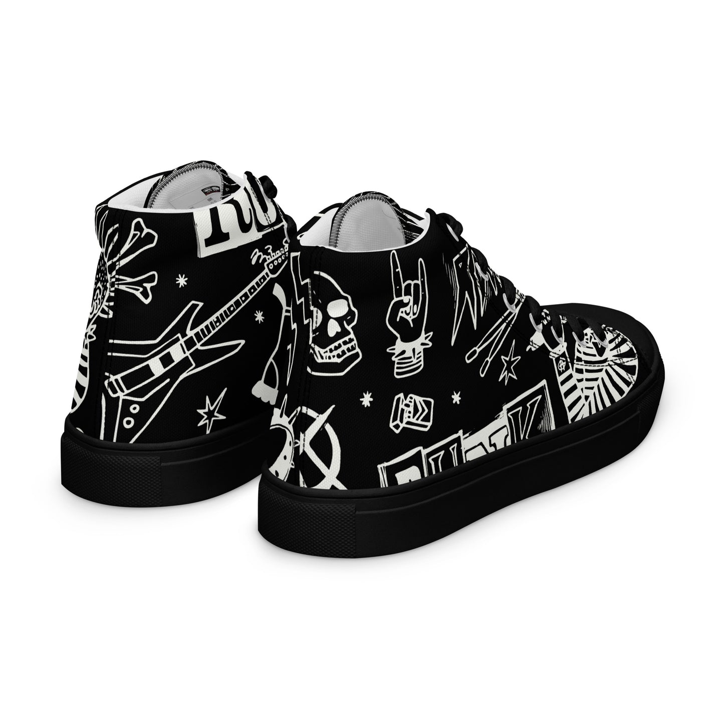 WOMEN'S PUNK'S NOT DEAD HIGH TOP CANVAS SHOES