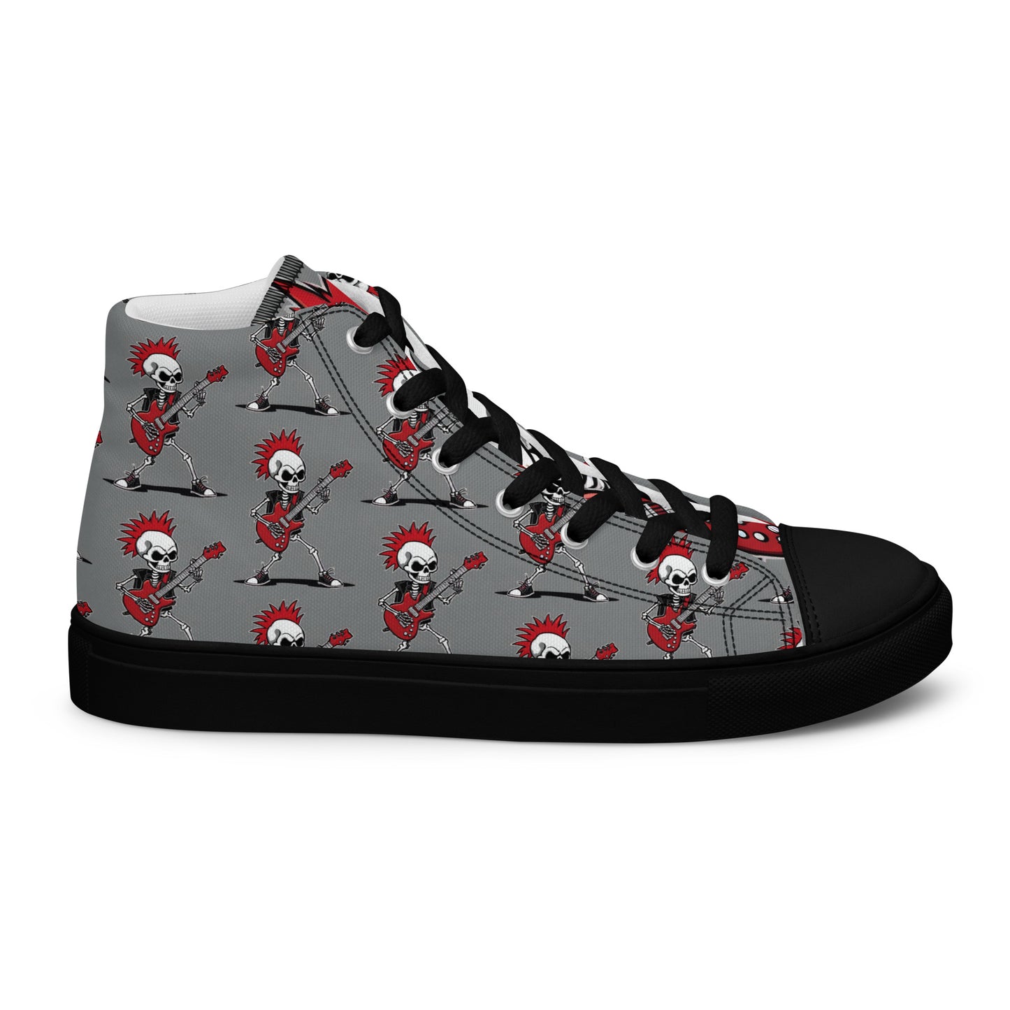 WOMEN'S RED'S GUITAR HIGH TOP CANVAS SHOES