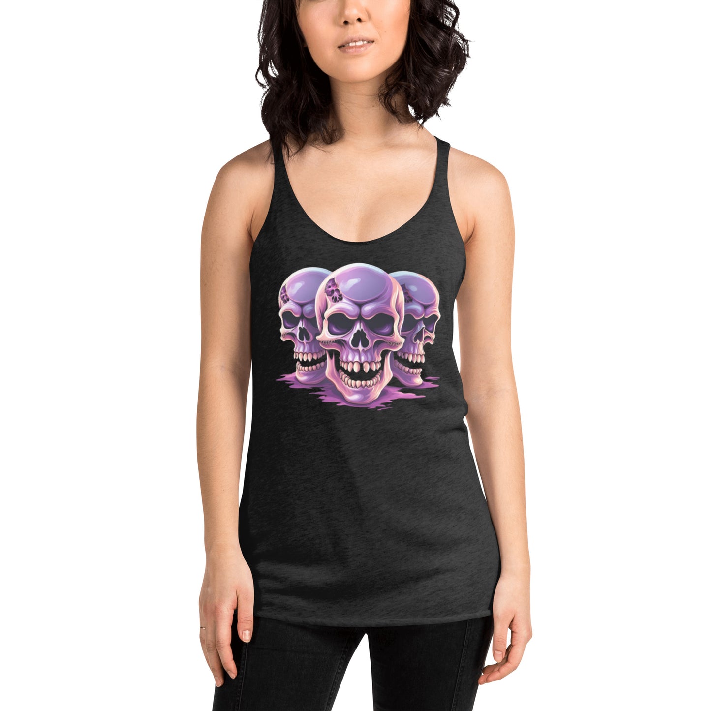TRES SKULLS WOMEN'S RACERBACK TANK