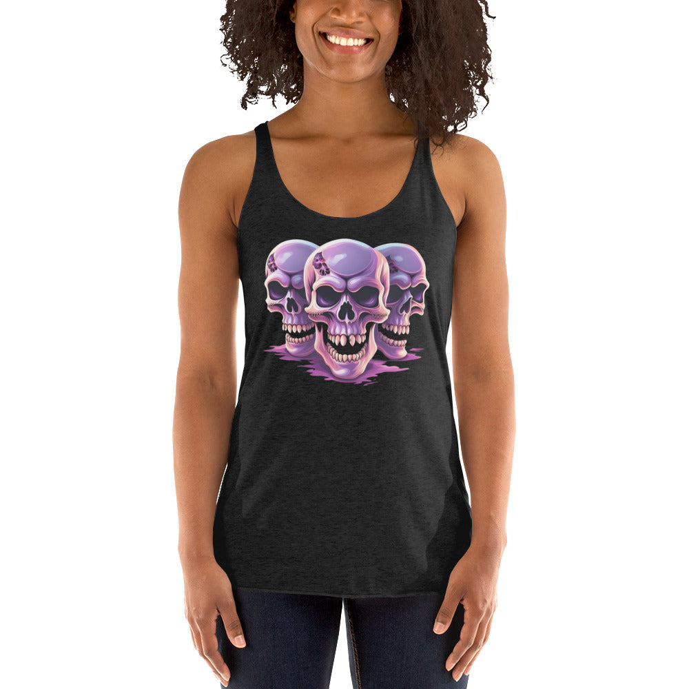 TRES SKULLS WOMEN'S RACERBACK TANK