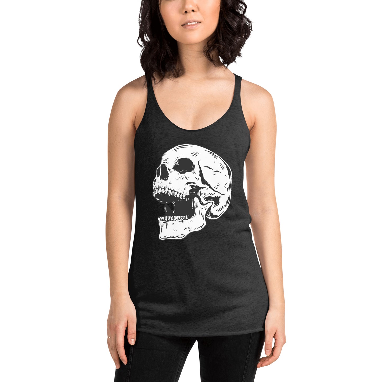 SCREAMING SKULL WOMEN'S RACERBACK TANK