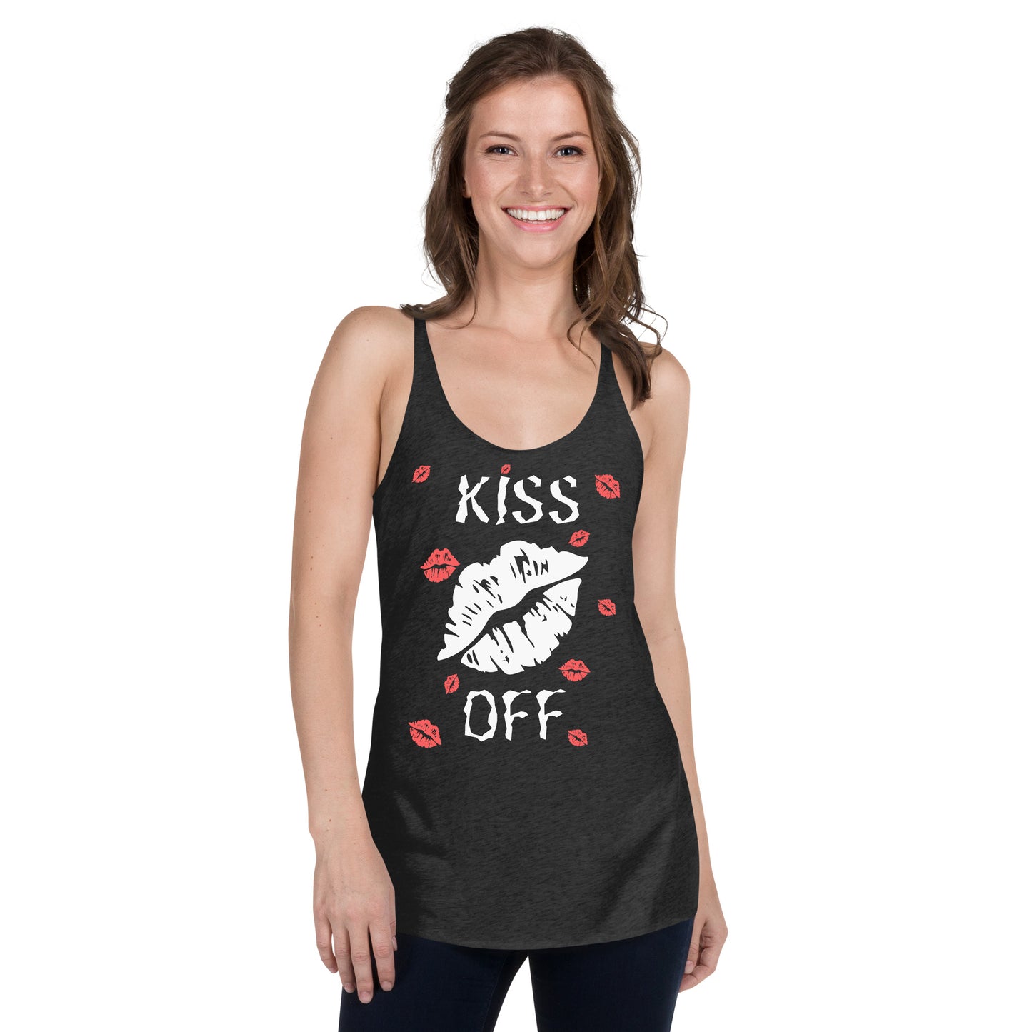 KISS OFF WOMEN'S RACERBACK TANK