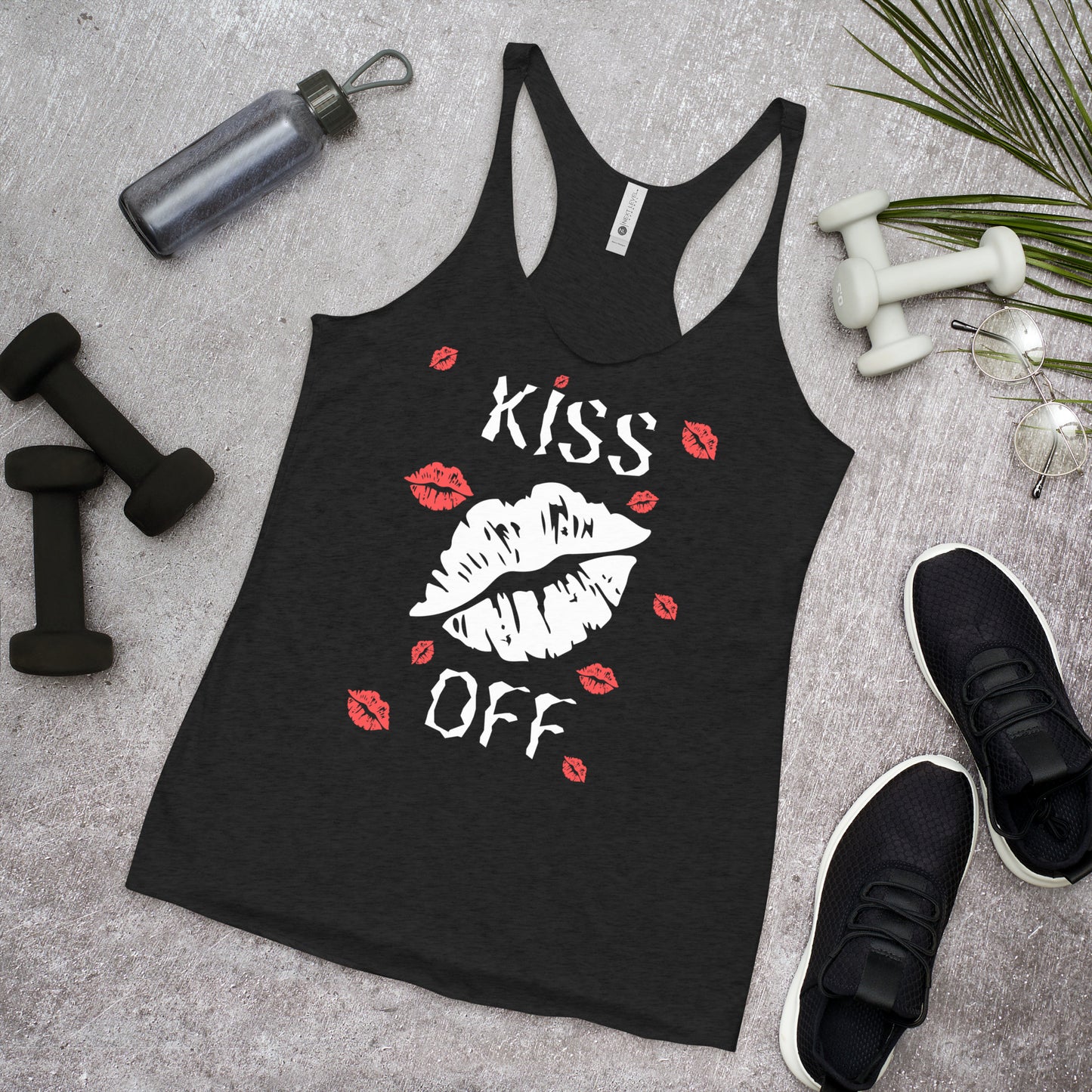 KISS OFF WOMEN'S RACERBACK TANK