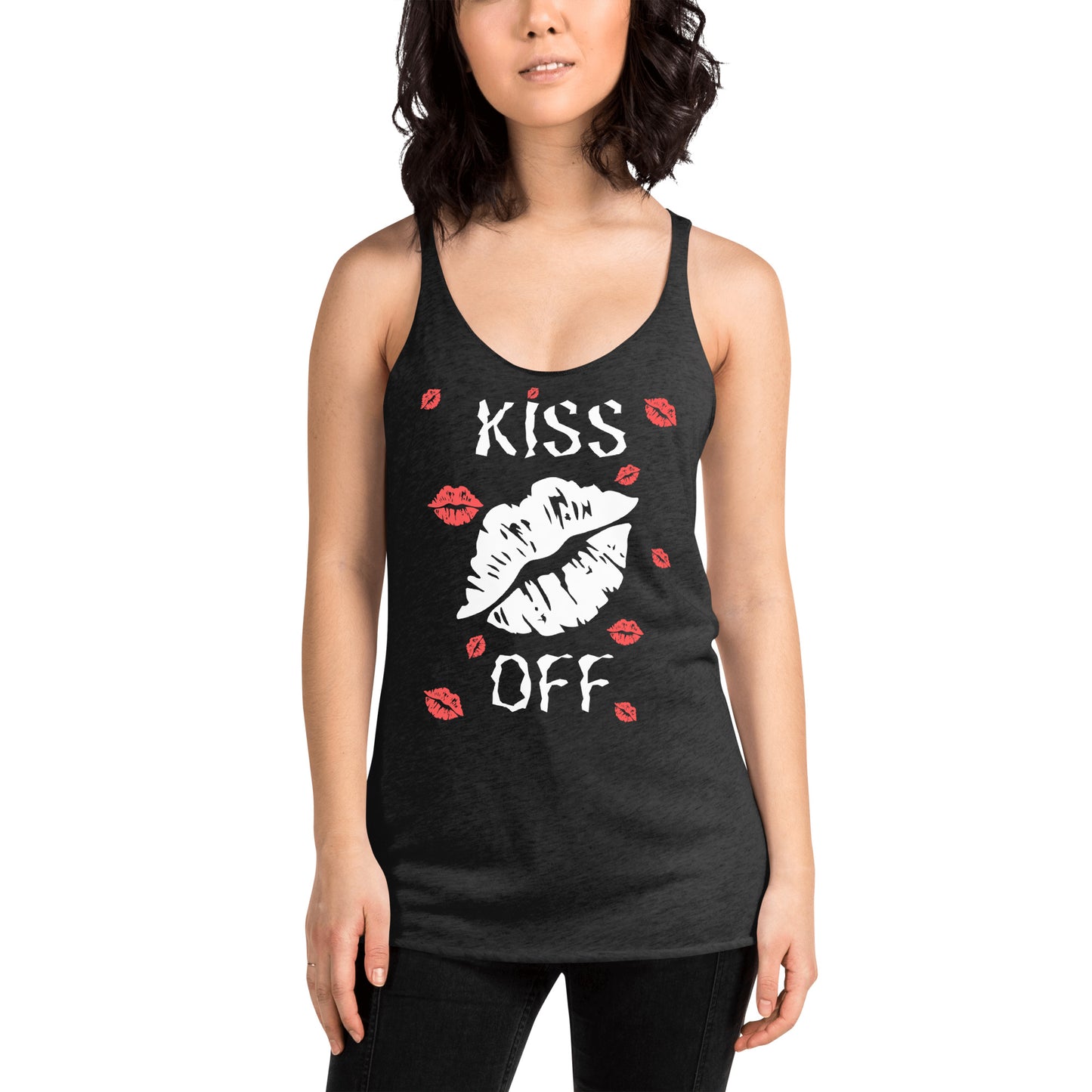 KISS OFF WOMEN'S RACERBACK TANK