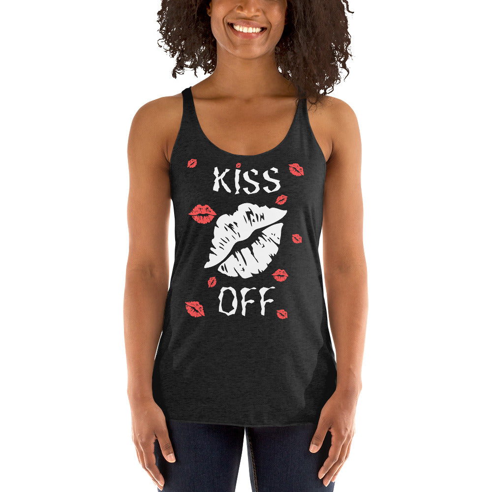 KISS OFF WOMEN'S RACERBACK TANK