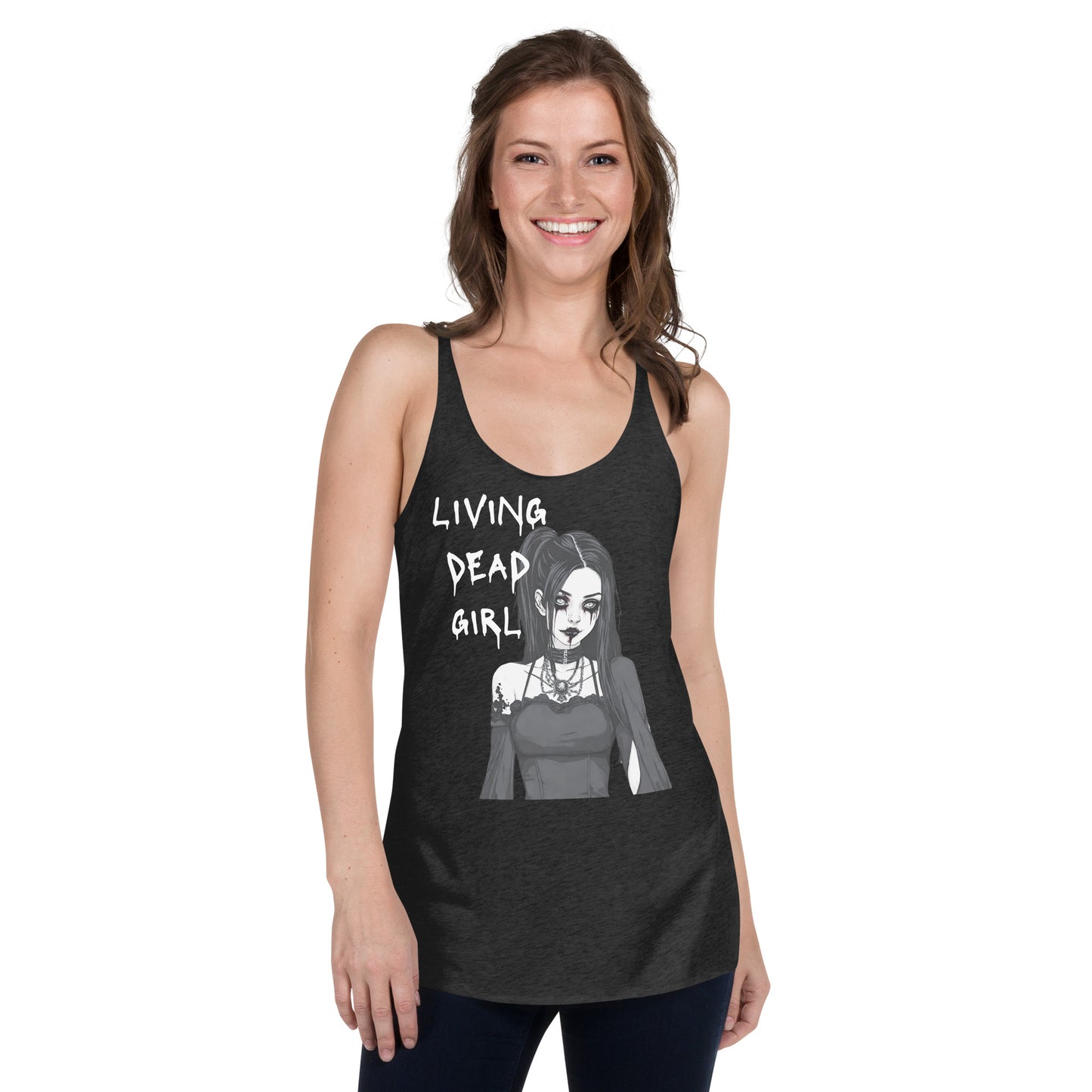 LIVING DEAD GIRL WOMEN'S RACERBACK TANK