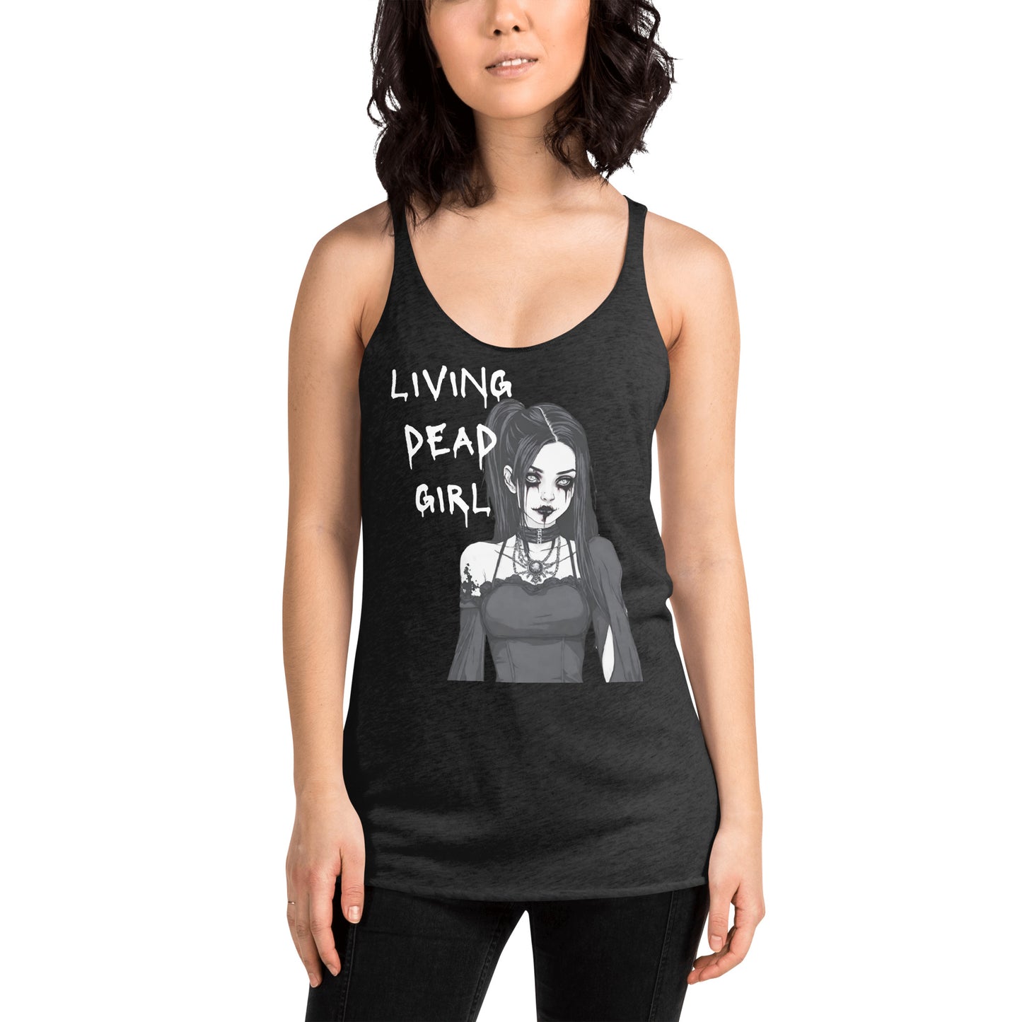 LIVING DEAD GIRL WOMEN'S RACERBACK TANK