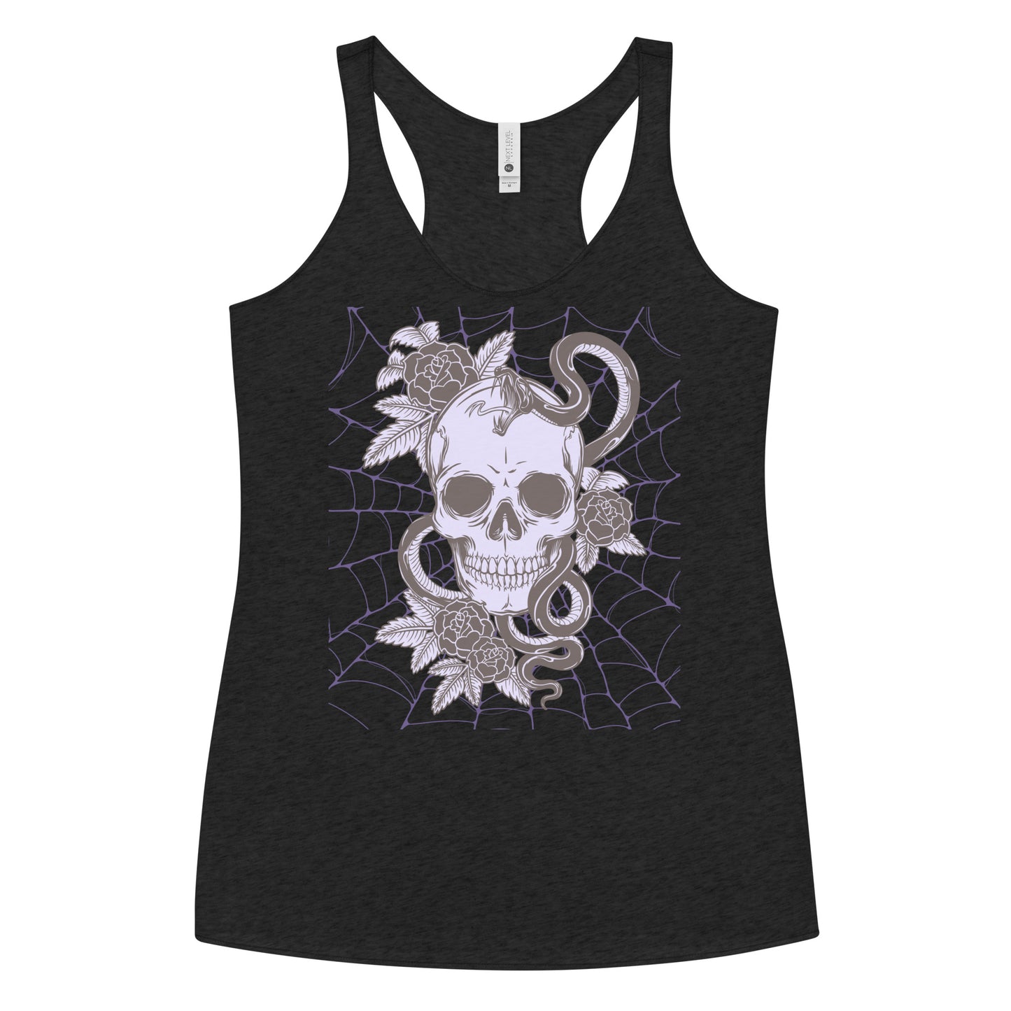PURPLE SKULL & SNAKE WOMEN'S RACERBACK TANK