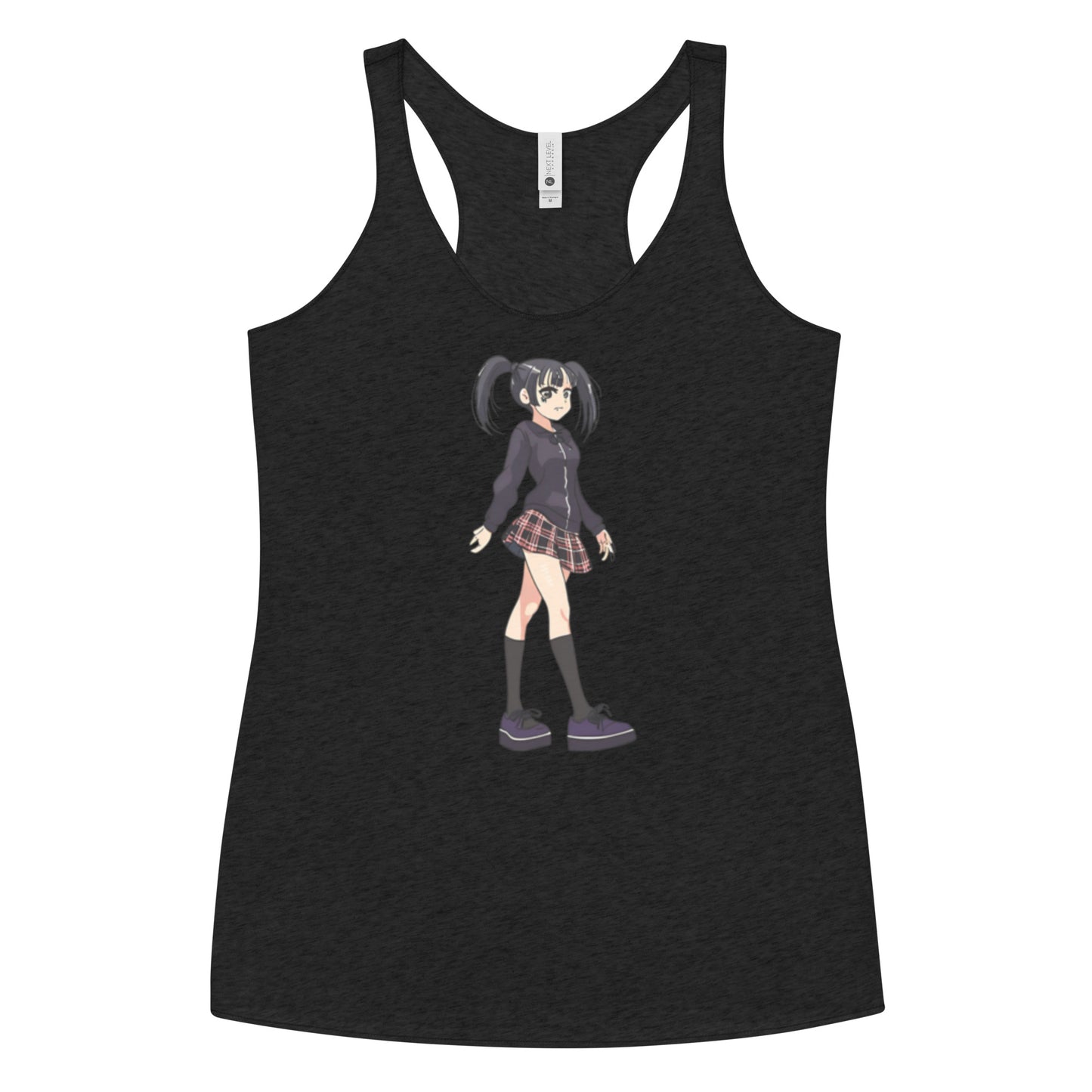 ANIME GOTH GIRL WOMEN'S RACERBACK TANK