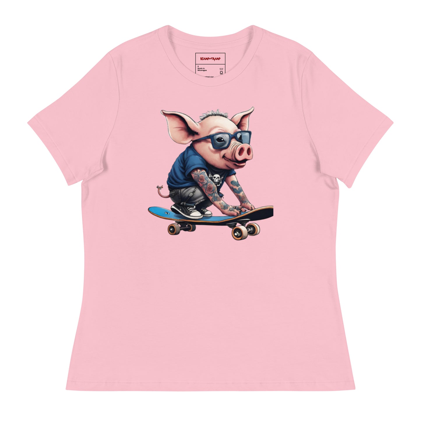 WOMEN'S SKATER PUNK PIG TEE