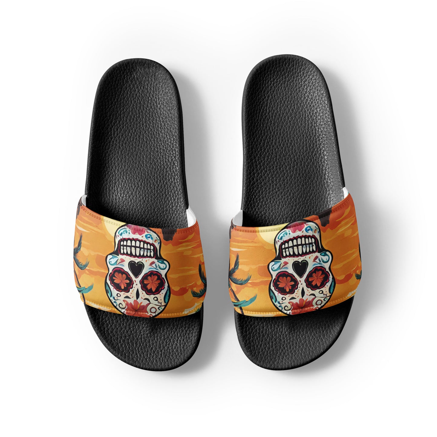 SUGAR SKULL SUNSET WOMEN'S SLIDES