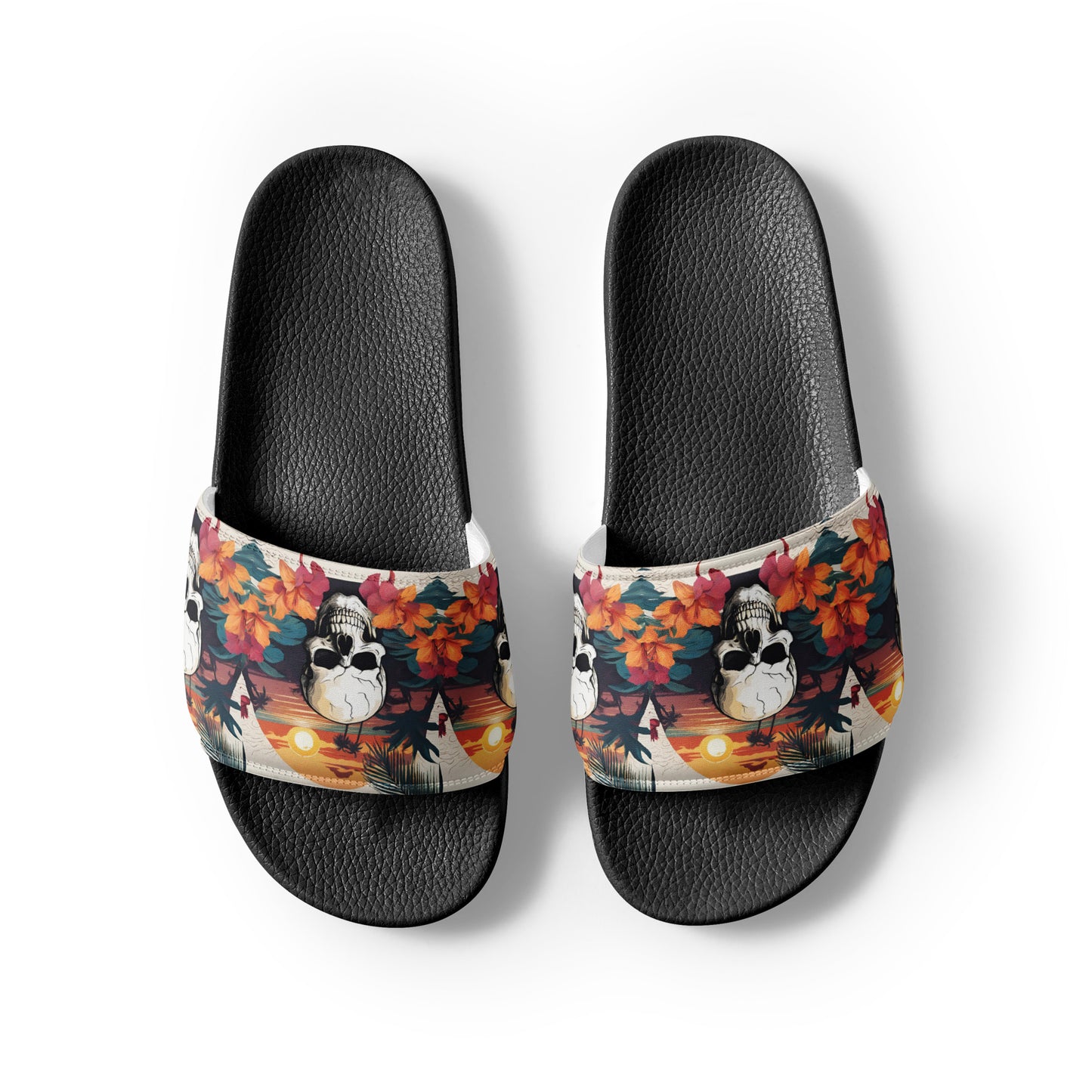 RETRO SKULL WOMEN'S SLIDES