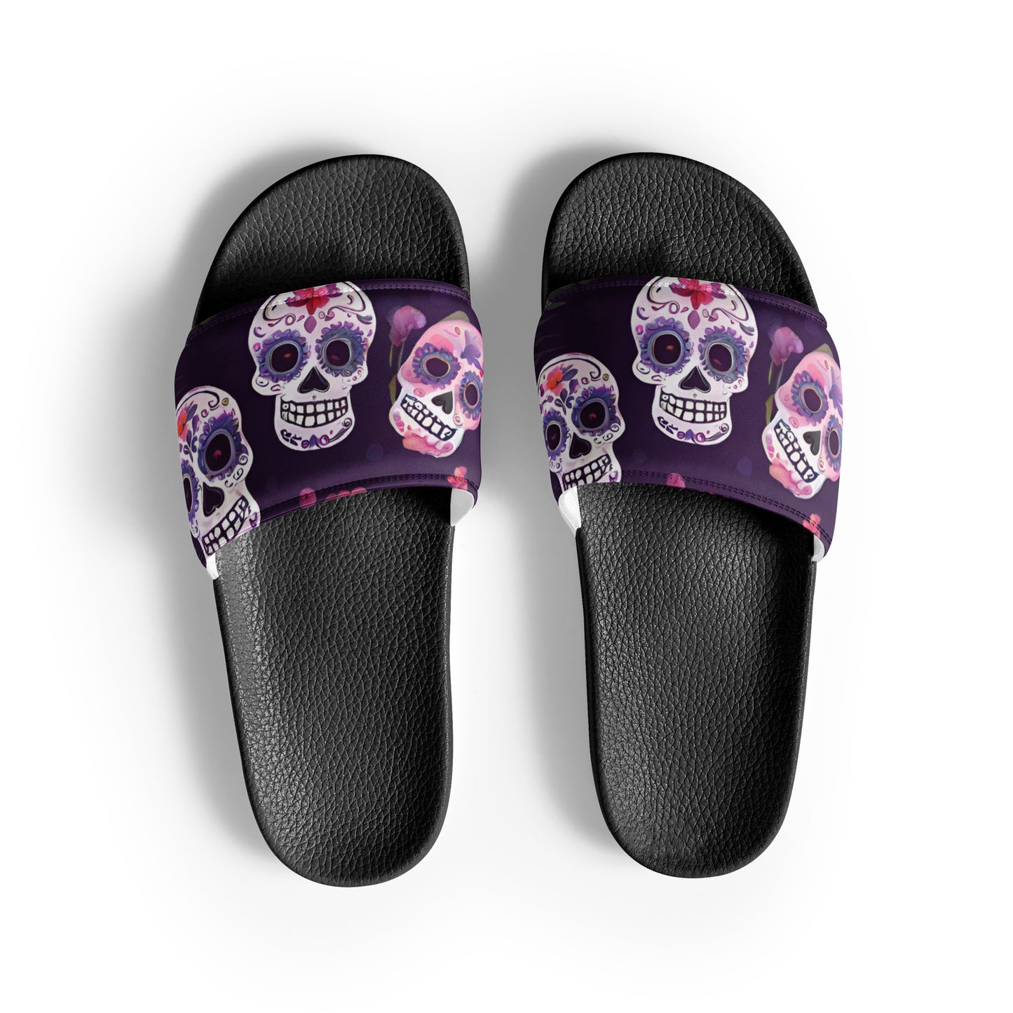 FOUR TROPICAL SKULLS WOMEN'S SLIDES