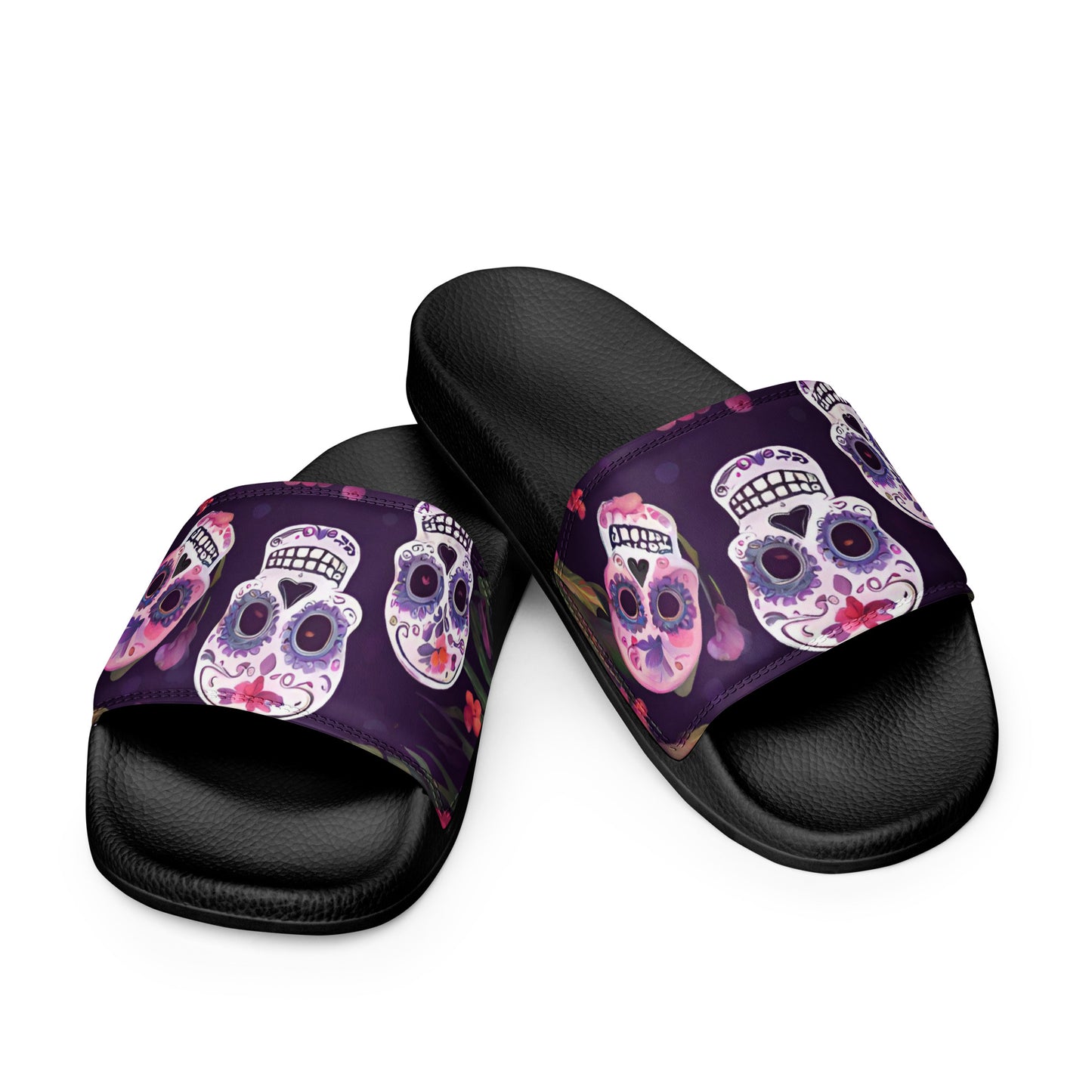 FOUR TROPICAL SKULLS WOMEN'S SLIDES