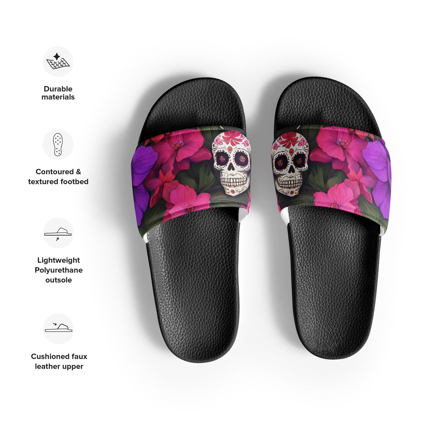 SUGAR SKULL RESORT WOMEN'S SLIDES