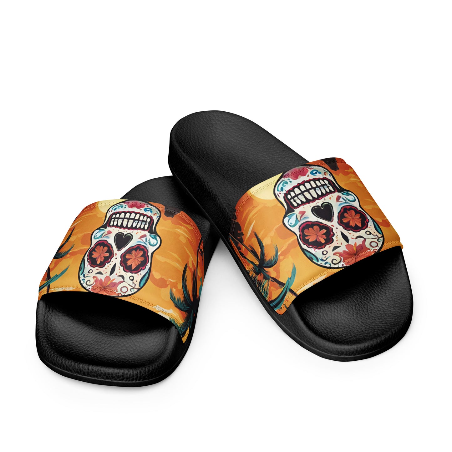 SUGAR SKULL SUNSET WOMEN'S SLIDES