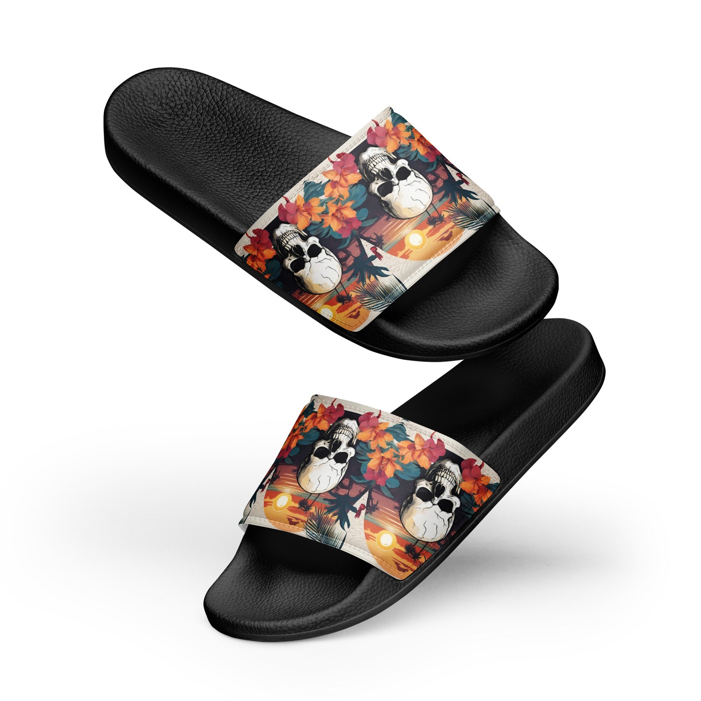 RETRO SKULL WOMEN'S SLIDES