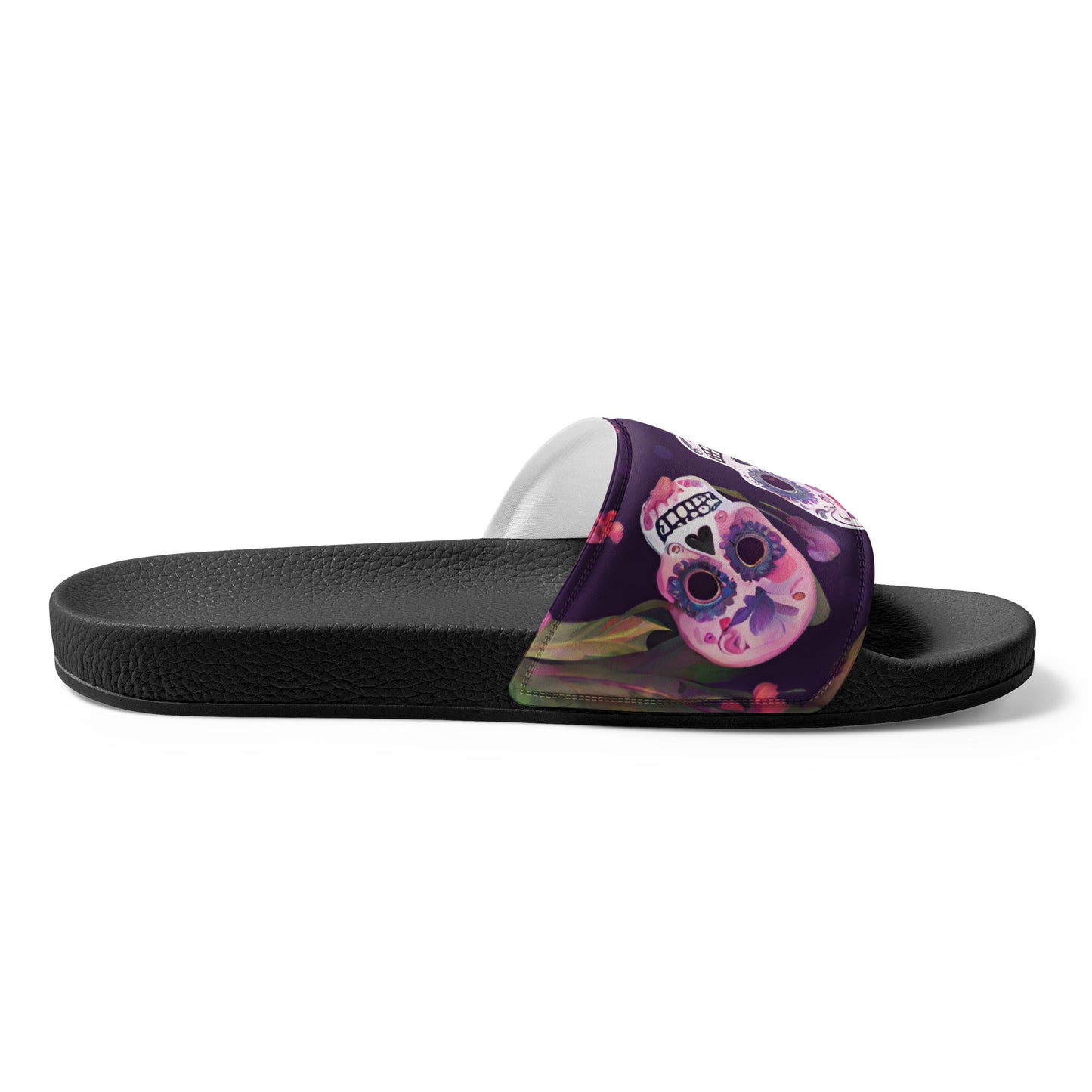 FOUR TROPICAL SKULLS WOMEN'S SLIDES