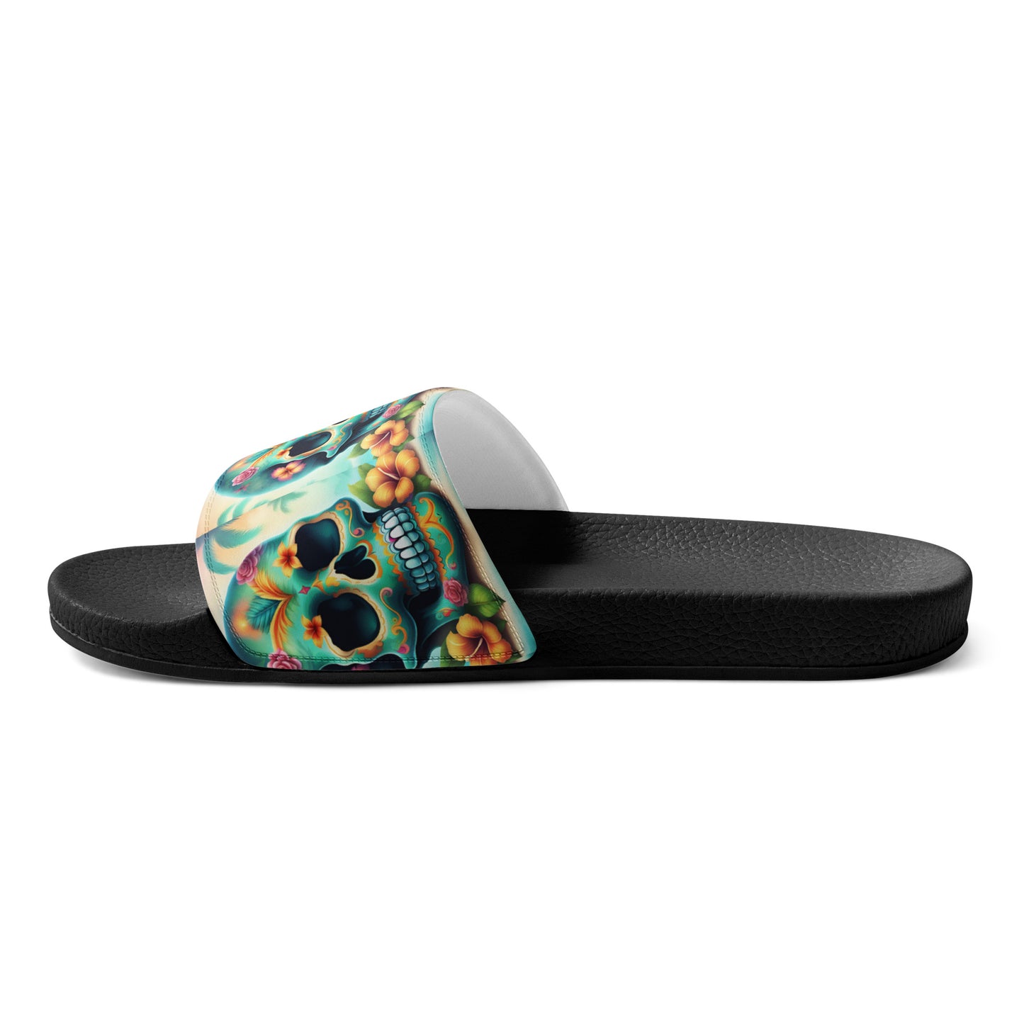 BLUE SKULL WOMEN'S SLIDES