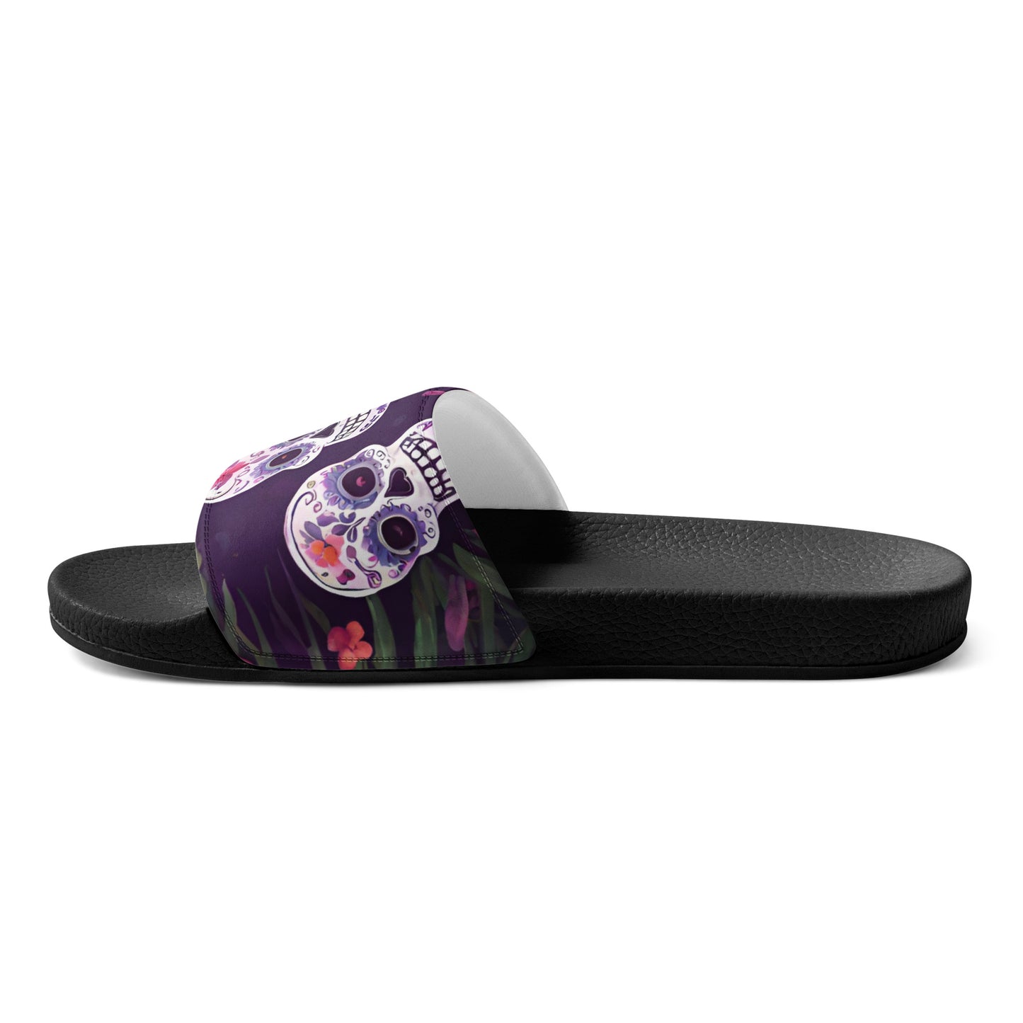 FOUR TROPICAL SKULLS WOMEN'S SLIDES