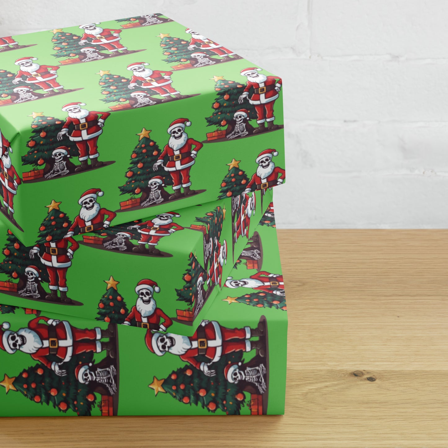 SANTA TREE PREMIUM WRAPPING PAPER SHEETS