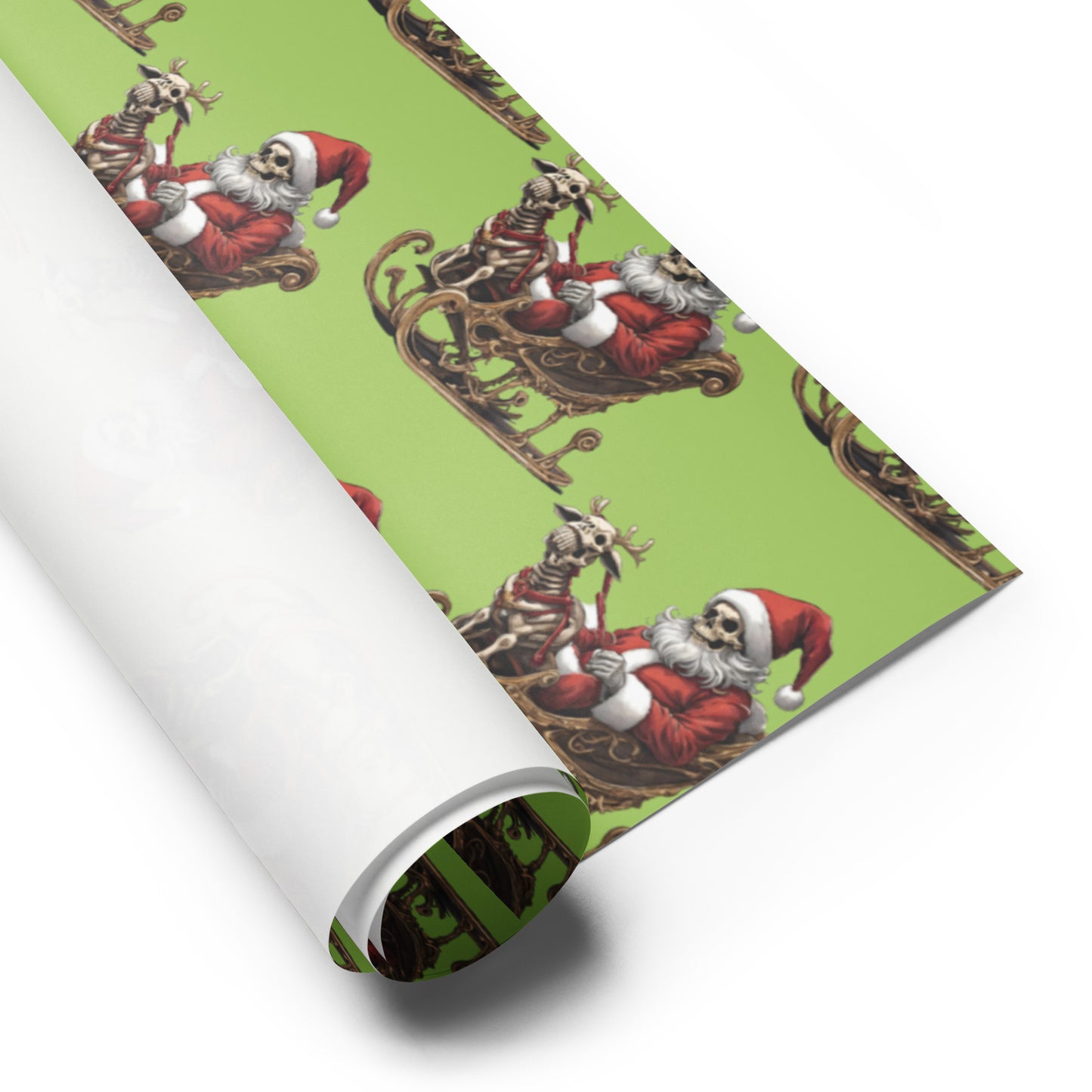 SANTA SLEIGH PREMIUM WRAPPING PAPER SHEETS