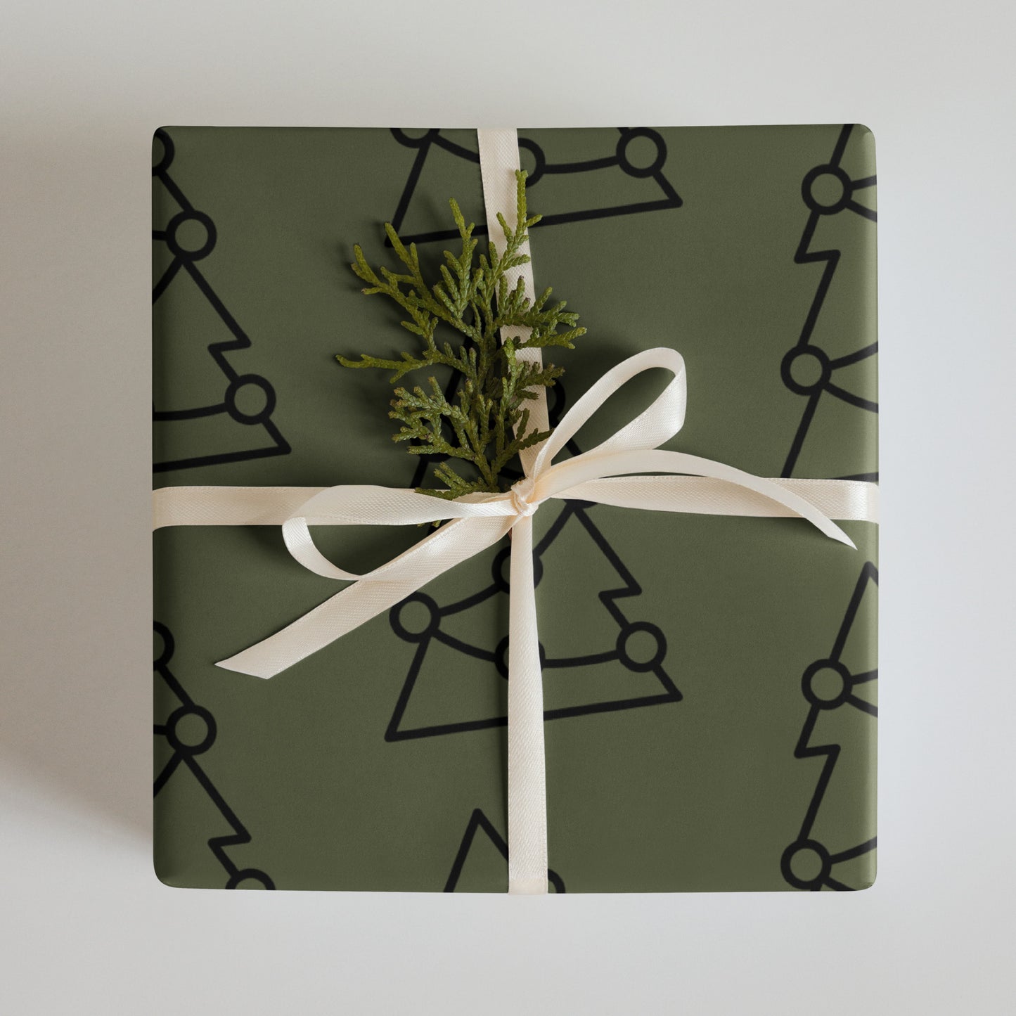 CHRISTMAS TREE PREMIUM WRAPPING PAPER SHEETS