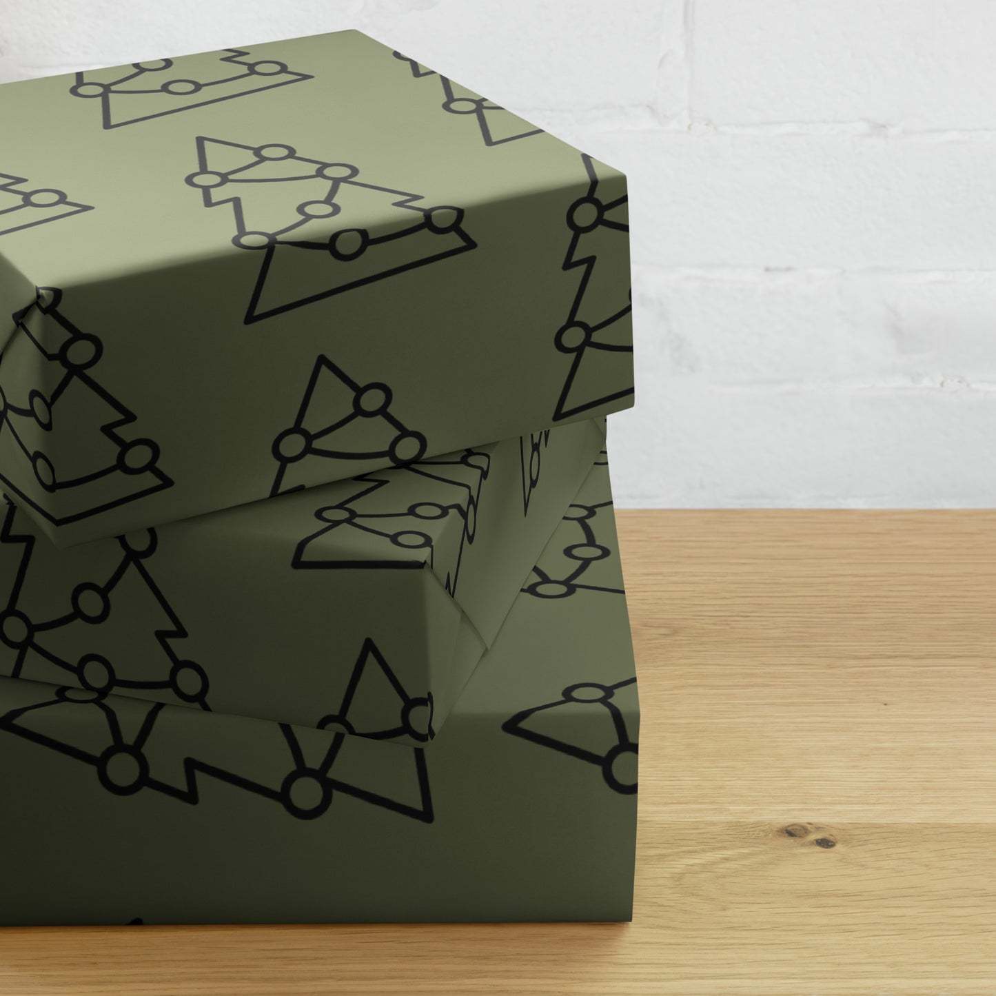 CHRISTMAS TREE PREMIUM WRAPPING PAPER SHEETS