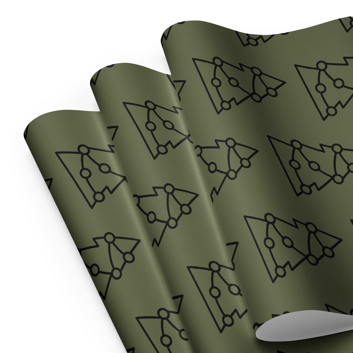 CHRISTMAS TREE PREMIUM WRAPPING PAPER SHEETS