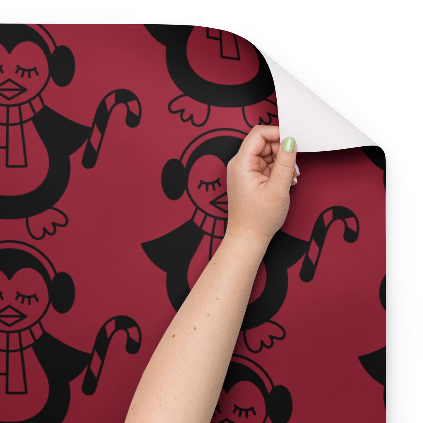 CHRISTMAS PENGUIN PREMIUM WRAPPING PAPER SHEETS